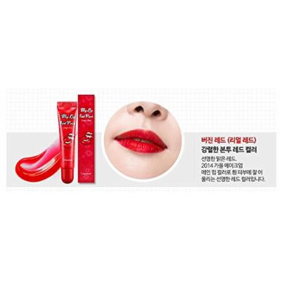 BERRISOM Chu My Lip Tint Pack, New upgraded Season 3, Made in Korea, Korean Cosmetics (Real Red)