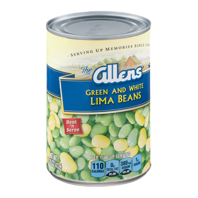 The Allens Green and White Lima Beans