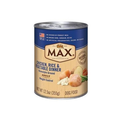 Nutro MAX Weight Control Chicken, Rice and Vegetable Dinner Canned Dog Food
