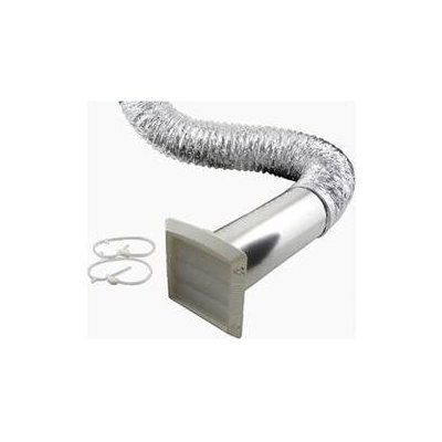 Lambro Industries 1379W 4 in. X 8 ft. White Louver Vent Kit