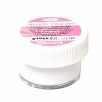 Sassi Acrylic Powder White 0.5oz, Strengthens nail, nail beauty, nail polish, nail art, decorate your nails, cosmetics, nail powder,