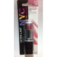 NYC Ultra Last Lipwear Lipstick Long-wearing, feather proof - Sugar Plum #418