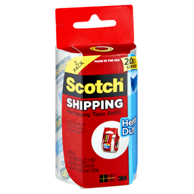 Scotch Shipping Packaging Tape Refill - 2 CT