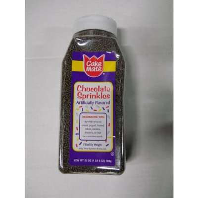 cake make Cake Mate Chocolate Sprinkles Artificially Flovered 25 Oz