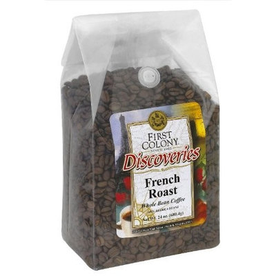 First Colony Whole Bean Coffee, French Roast, 24-Ounce