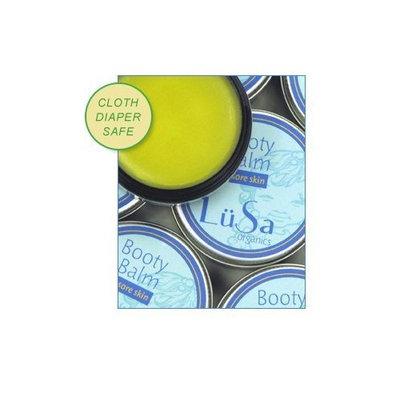 Lusa Organics Booty Balm - All Natural Organic Ingredients Soothe Sore Baby Bottoms Including Diaper Rash, Cuts, Scrapes, Sunburn, and Windburn - .8 Oz