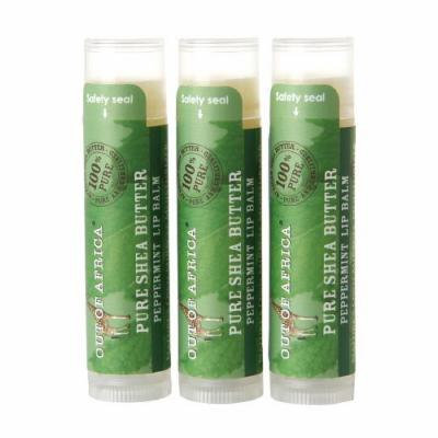 Out Of Africa Lip Balm, Value Pack, Peppermint 3 ea
