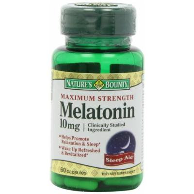 Nature's Bounty Maximum Strength Melatonin 10mg Capsules, 60 CT (PACK OF 2)