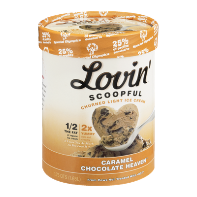 Lovin' Scoopful Carmel Chocolate Heaven Churned Light Ice Cream