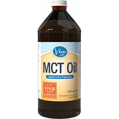 Viva Labs Non-GMO Pure Coconut MCT Oil (32 fl oz) - Gluten Free, Vegan and Paleo Diet Approved, Naturally Extracted and Sustainably Sourced