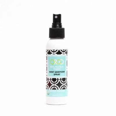 Organic Mint-Scented Hand Sanitizer Spray - ORGO Everyday Everybody 100% Non-Toxic Organic Mint Sanitizer Spray - USDA Certified Organic Seal