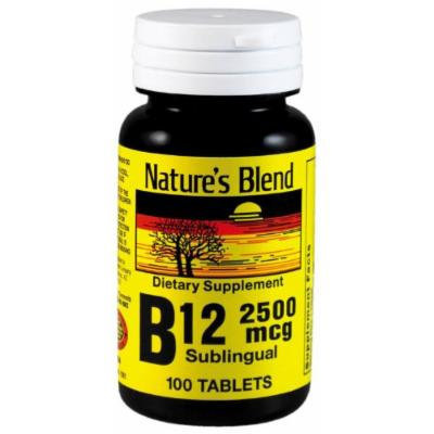 Nature`s Blend Vitamin B-12 (2500mcg) Sublingual Tablets 100 CT (PACK OF 3)