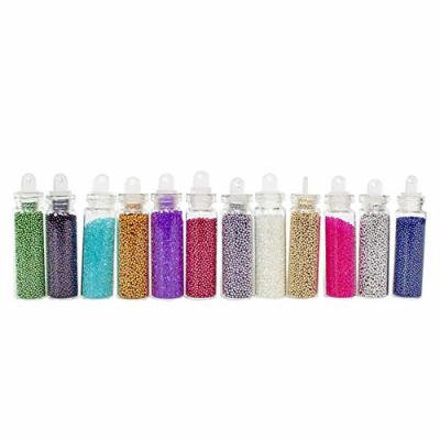 Winstonia Nail Art Decoration Shimmer Glitter 12 Colors Caviar Beads Pearls Decor