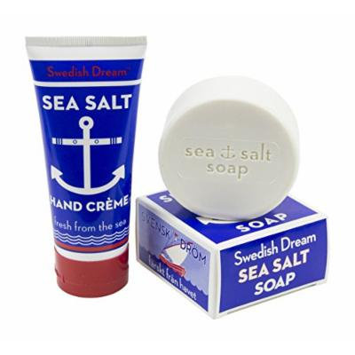 Swedish Dream Sea Salt Exfoliating Soap Bar with Sea Salt Hand and Body Lotion