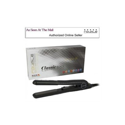 Royale Classic Black 1.5 Nano Ceramic Ionic Flat Iron Dual Voltage