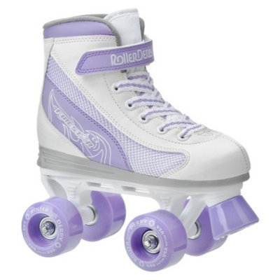 Roller Derby Girl's Firestar Quad Skate - Lavender/ White - Size 2