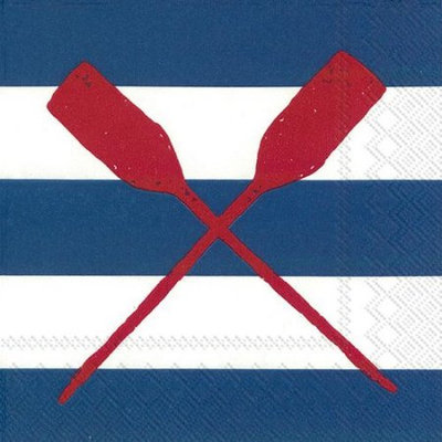 Boston International Yacht Oars Paper Cocktail Napkins