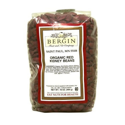 Bergin Nut Company Organic Red Kidney Beans, 16-Ounce Bags (Pack of 6)