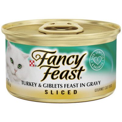 Fancy Feast® Sliced Turkey and Giblets Gourmet Wet Cat Food In Gravy