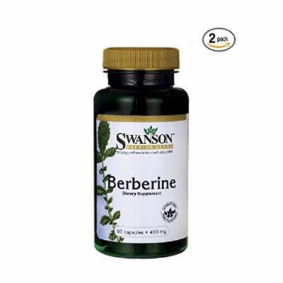Berberine 400 mg 60 Caps by Swanson Premium (120 (2 x 60 caps))
