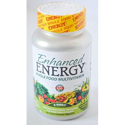 Kal Enhanced Energy Whole Food Multivitamin 3 Daily 90 Vegetarian Tablets