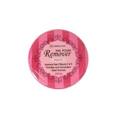 Absolute Nail Polish Remover Pads Peach Scent - 4 pieces