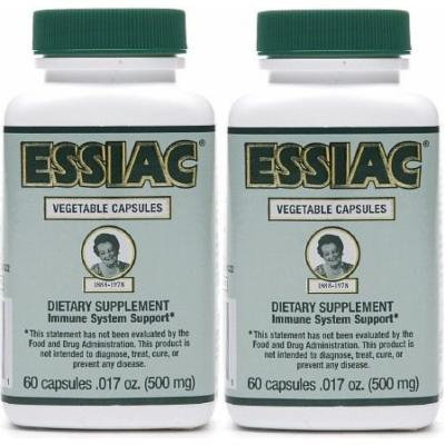 Essiac 500 Mg, 60 Vegetarian Capsules (2 Pack)