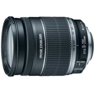 Canon EF-S 18-200mm f/3.5-5.6 IS Telephoto Zoom Lens - Black
