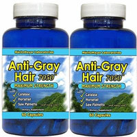 Anti-gray Hair 60 Capsules - Highest Quality! (2 Bottles)