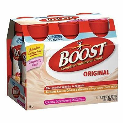 Boost Original, Complete Nutritional Drink, Bottles, Creamy Strawberry 6 ea