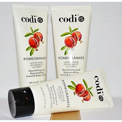 Codi Nourishing and Rejuvenating Hand & Body Lotion 100ml/ 3.3 oz POMEGRANATE pack of 3 pieces