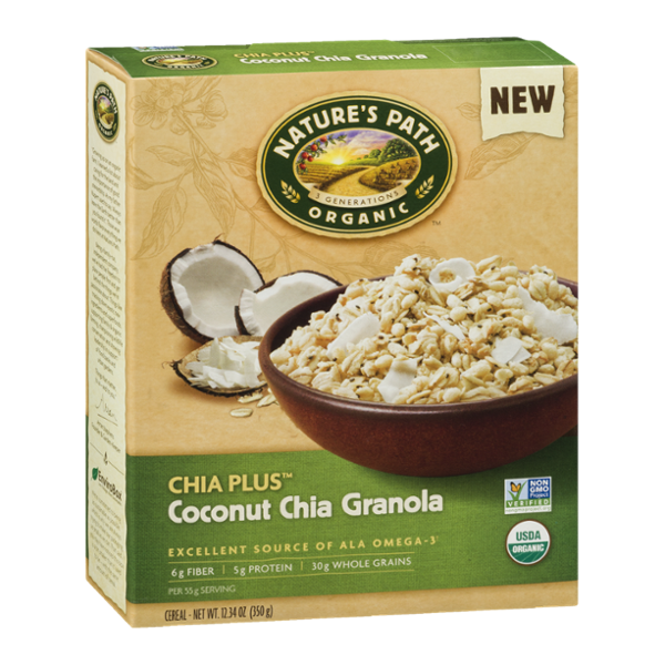 Nature's Path Organic Chia Plus Coconut Chia Granola Cereal