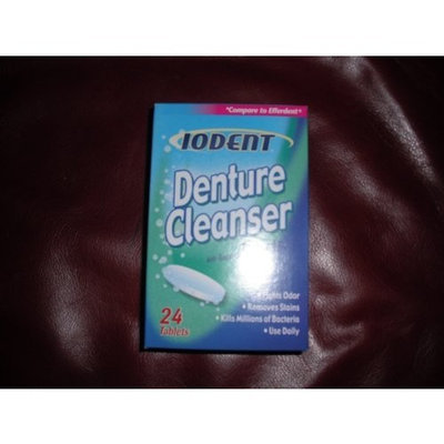 Iodent Denture Cleanser, 24 tablets