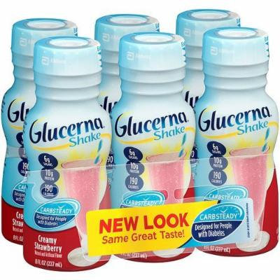 Glucerna Shake for People with Diabetes, 8 fl oz Bottles, Strawberry 6 ea ...