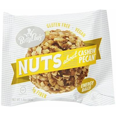 Betty Lou's Energy Balls, Cashew Pecan, 1.4 Ounce (Pack of 12)
