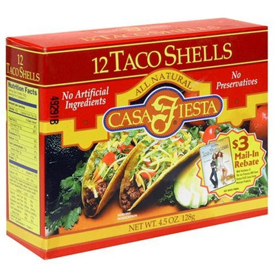 Casa Fiesta Taco Shells, 4.5-Ounce Boxes (Pack of 12)