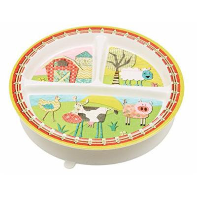 SugarBooger Divided Suction Plate, Farm