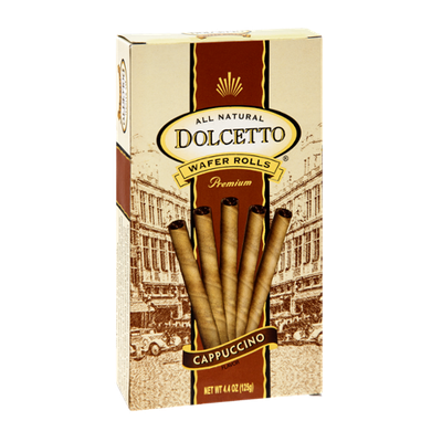 Dolcetto All Natural Premium Cappuccino Wafer Rolls