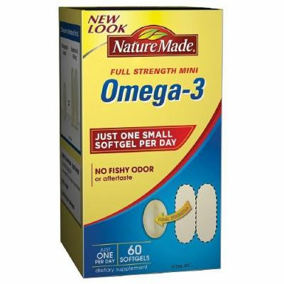 Nature Made Super Omega-3 Fish Oil Mini, Softgels 60 ea