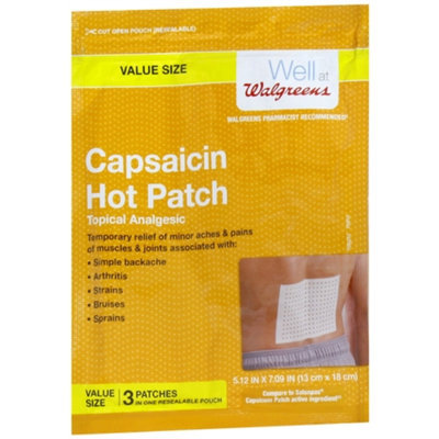 Walgreens Capsaicin Hot Patches Topical Analgesic