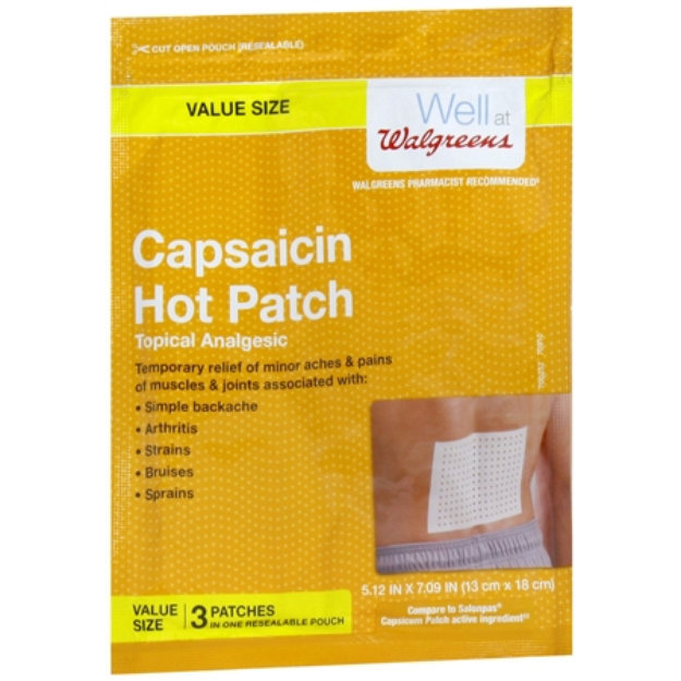 Walgreens Capsaicin Hot Patches Topical Analgesic Reviews 2019