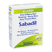Boiron Sabadil Allergy Homeopathic Medicine Tablets - 60 CT
