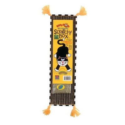 Fat Cat Kitty Hoots Big Mama's Scratchy Box Slim Purple