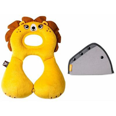 BenBat Travel Friends Head & Neck Support with Seat Belt Adjuster, 1-4 Years, Lion