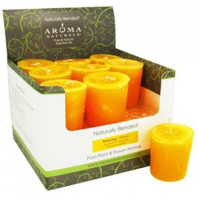 Aroma Naturals Candle, Votv, Relax, Tang, ct