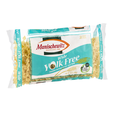 Manischewitz Wide Yolk Free Noodle Style Pasta