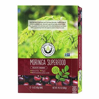 Kuli Kuli Moringa Super Food Bar, Black Cherry, 12 Count
