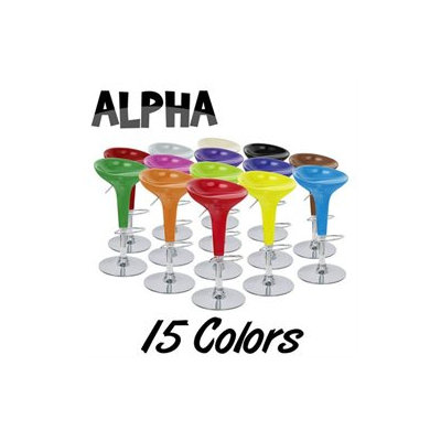 MODERN ADJUSTABLE BOMBO STYLE BAR STOOL - SCOOP BARSTOOL - COUNTER CHAIR - ALPHA