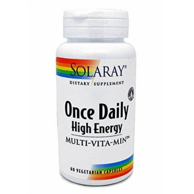 Solaray Once Daily High Energy Multi-Vita-Min 60 Vegetarian Capsules Dietary Supplement