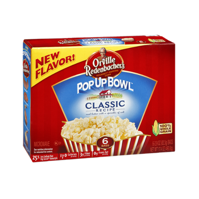 Orville Redenbacher's Pop Up Bowl Classic Recipe Microwave Popcorn